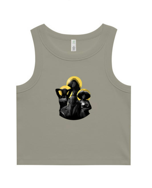 Eucalyptus Womens Rib Tank (Cropped)